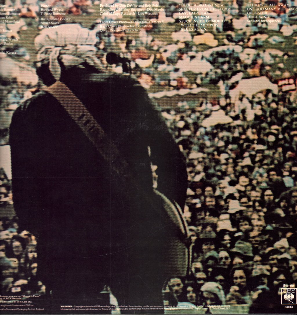 Bob Dylan - Hard Rain - Lp