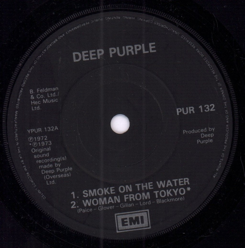 Deep Purple - Smoke On The Water - 7 Inch