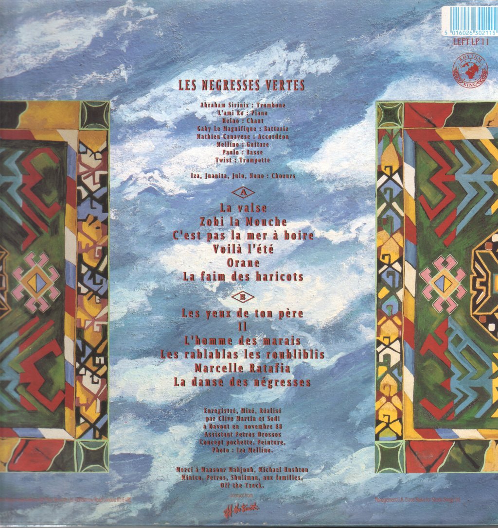 Les Negresses Vertes - Mlah - Lp