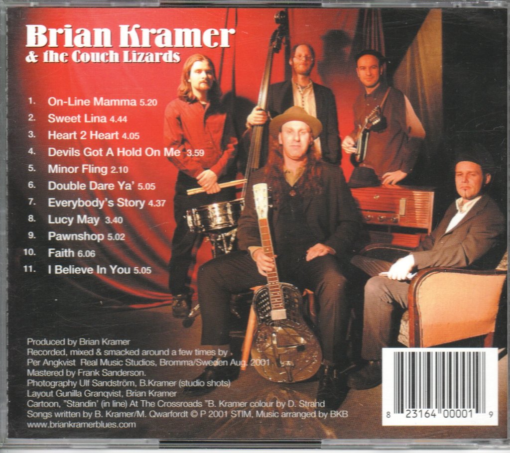 Brian Kramer and the Couch Lizards - Everybody's Story - Cd