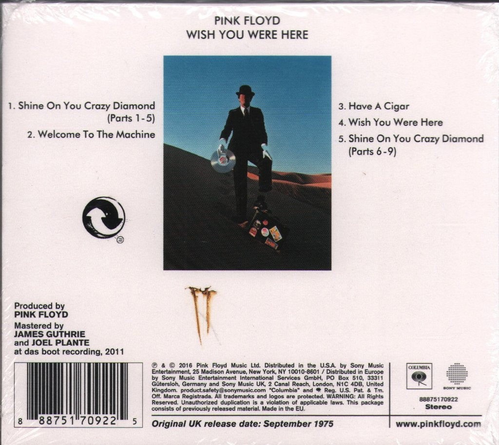 Pink Floyd - Wish You Were Here - Cd