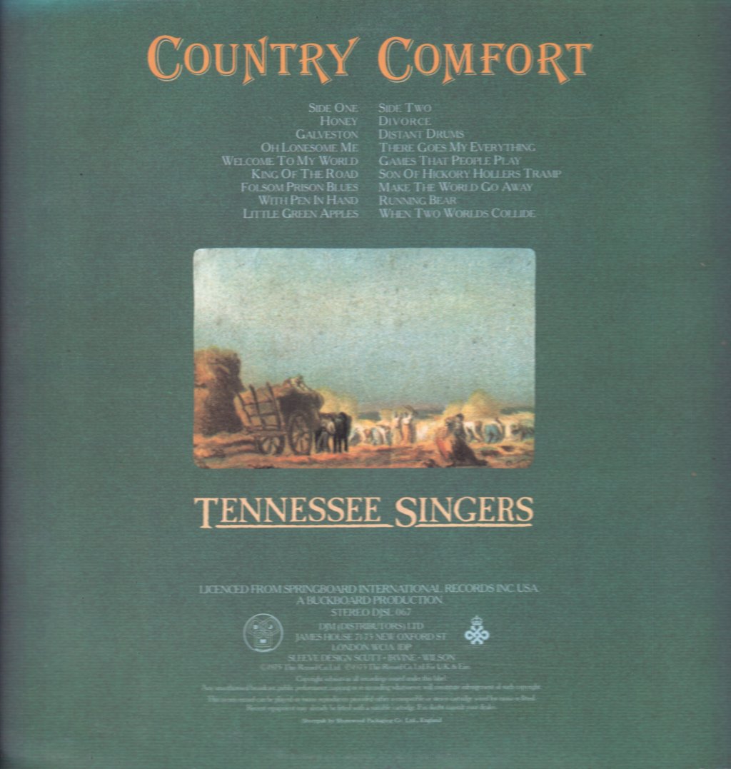 Tennessee Singers - Country Comfort - Lp
