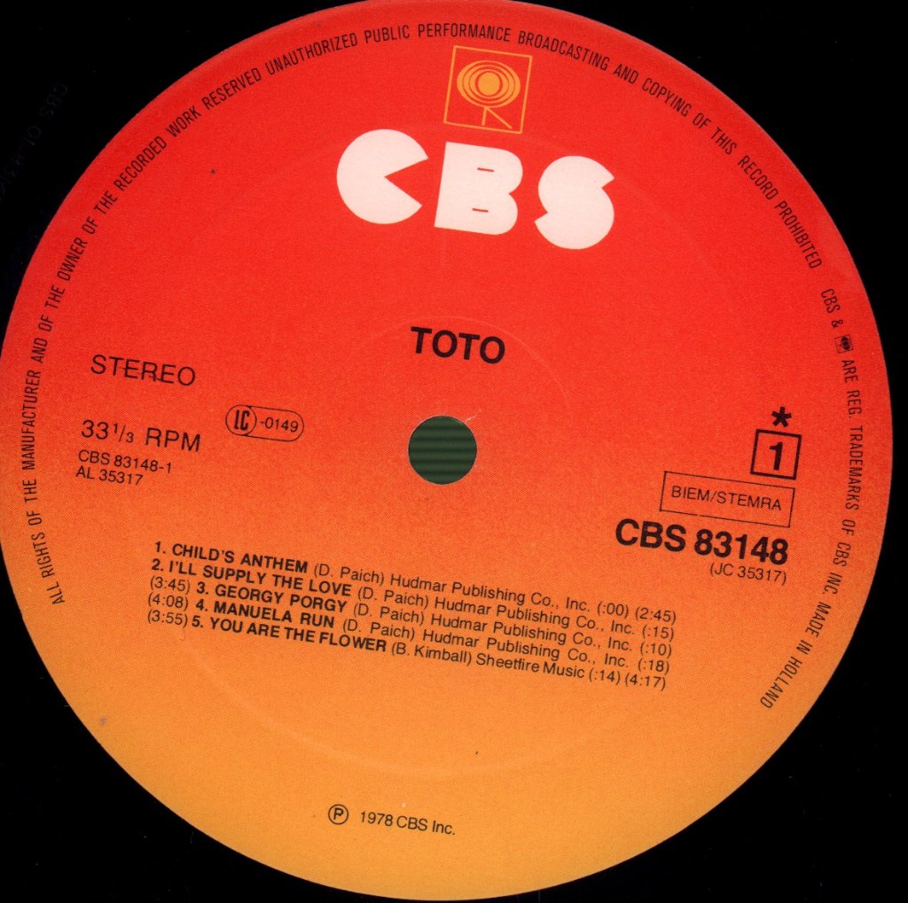 Toto - Toto - Lp