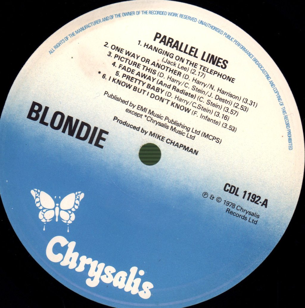 Blondie - Parallel Lines - Lp
