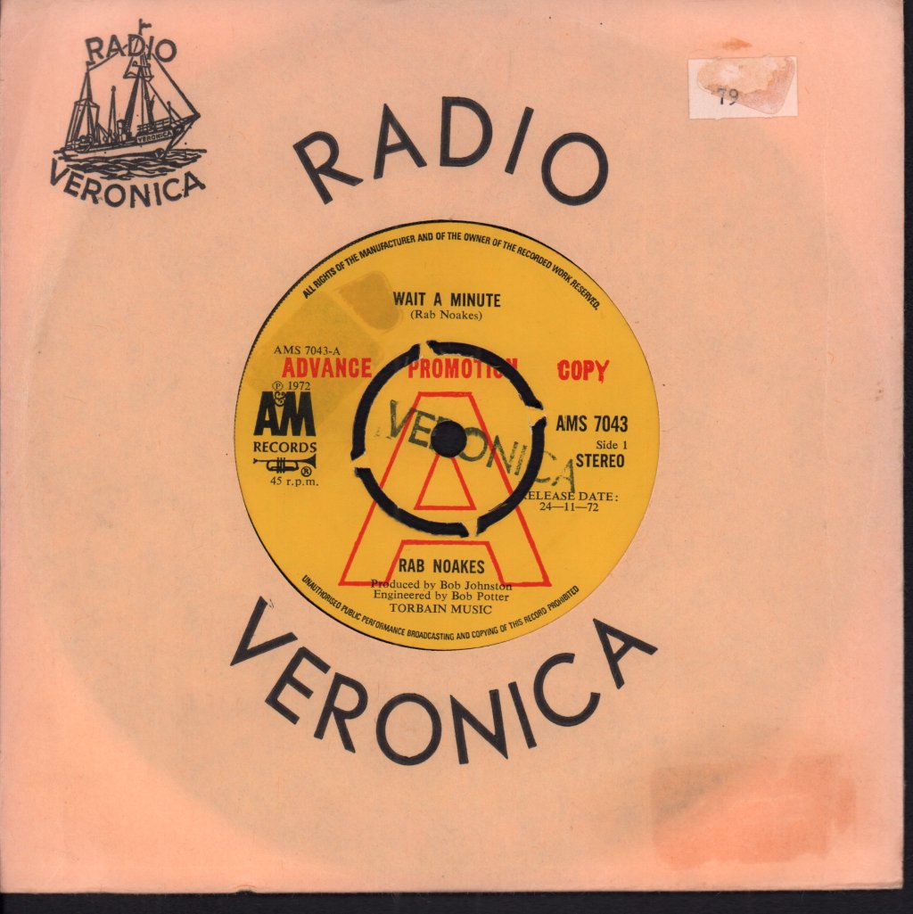Rab Noakes - Wait A Minute - 7 Inch
