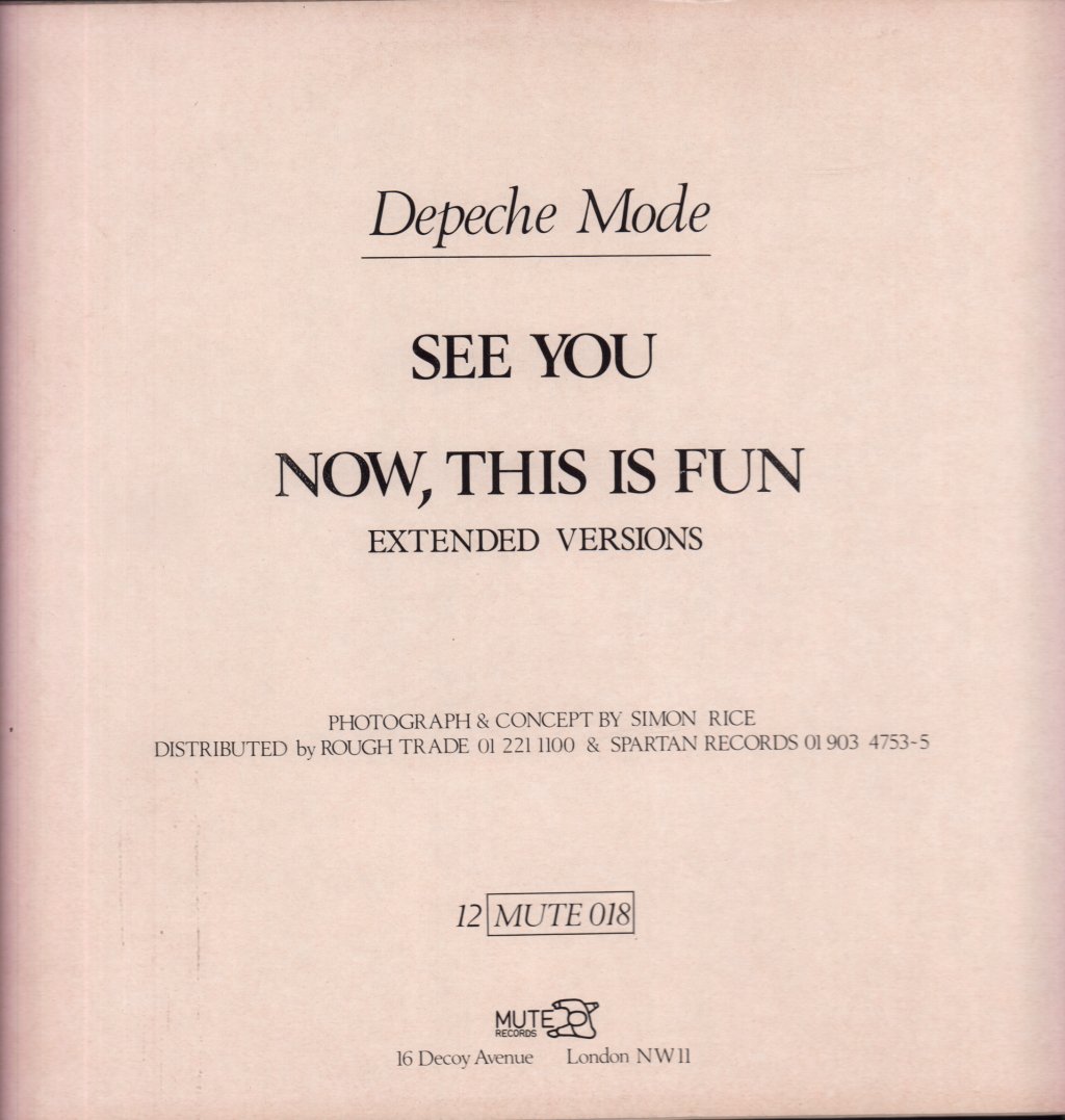 Depeche Mode - See You - 12 Inch
