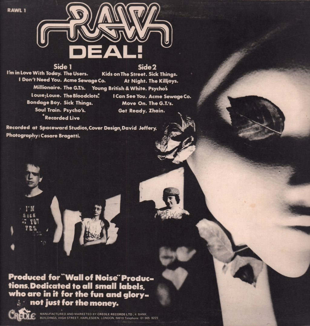 Various Artists - Raw Deal (Punk Compilation) - Lp