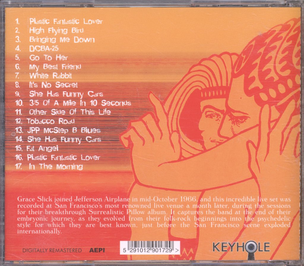 Jefferson Airplane - Live at the Fillmore - November 25th 1966 - Cd