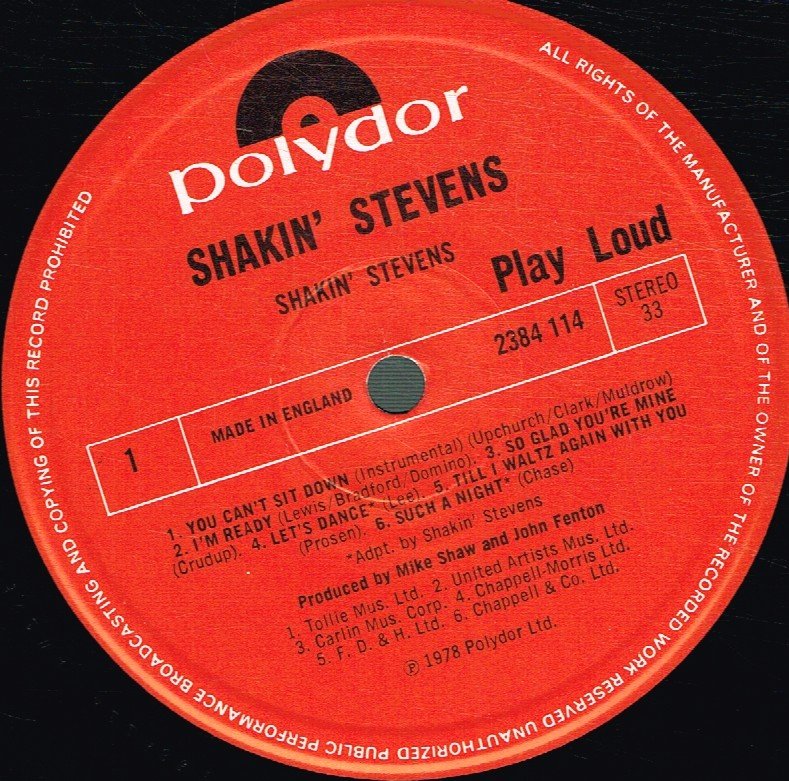 Shakin' Stevens - Shakin' Stevens - Lp