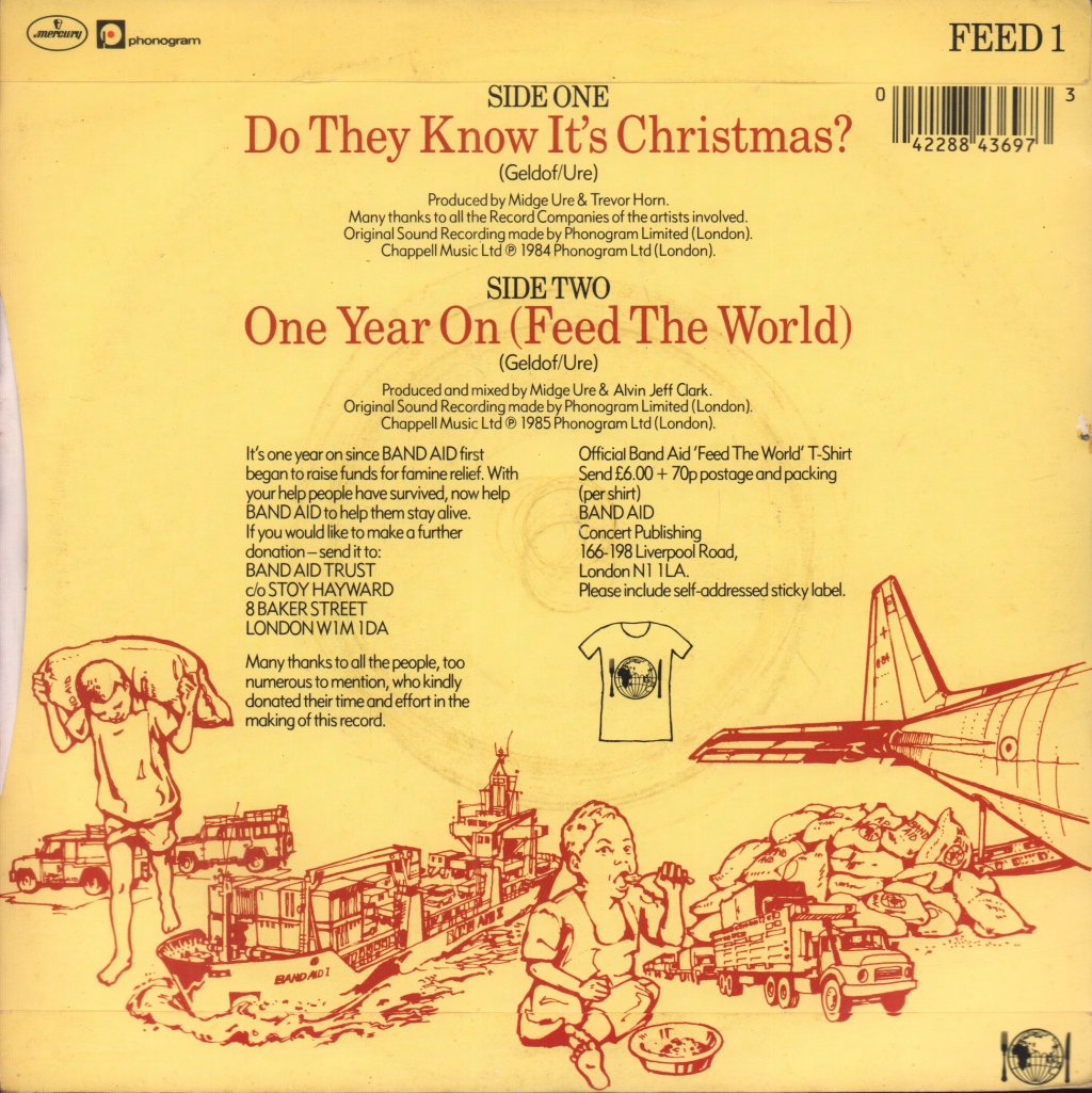Band Aid - Do They Know It's Christmas - 7 Inch