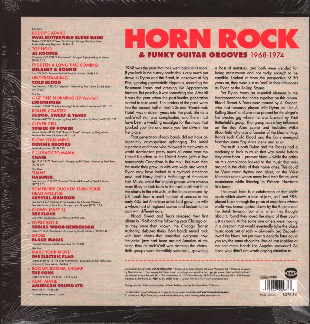 Various Artists - Horn Rock & Funky Guitar Grooves 1968-74 - Double Lp