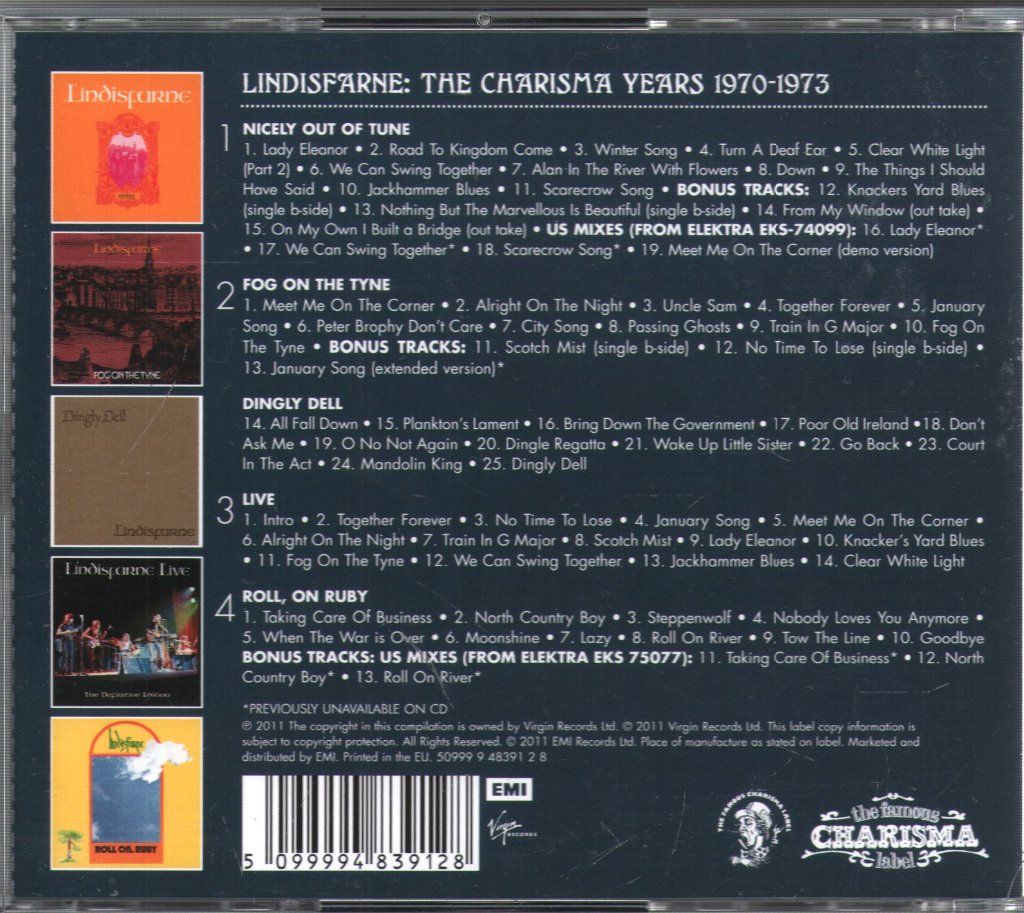 Lindisfarne - Charisma Years 1970-1973 • Their First Five Albums - Cd Set