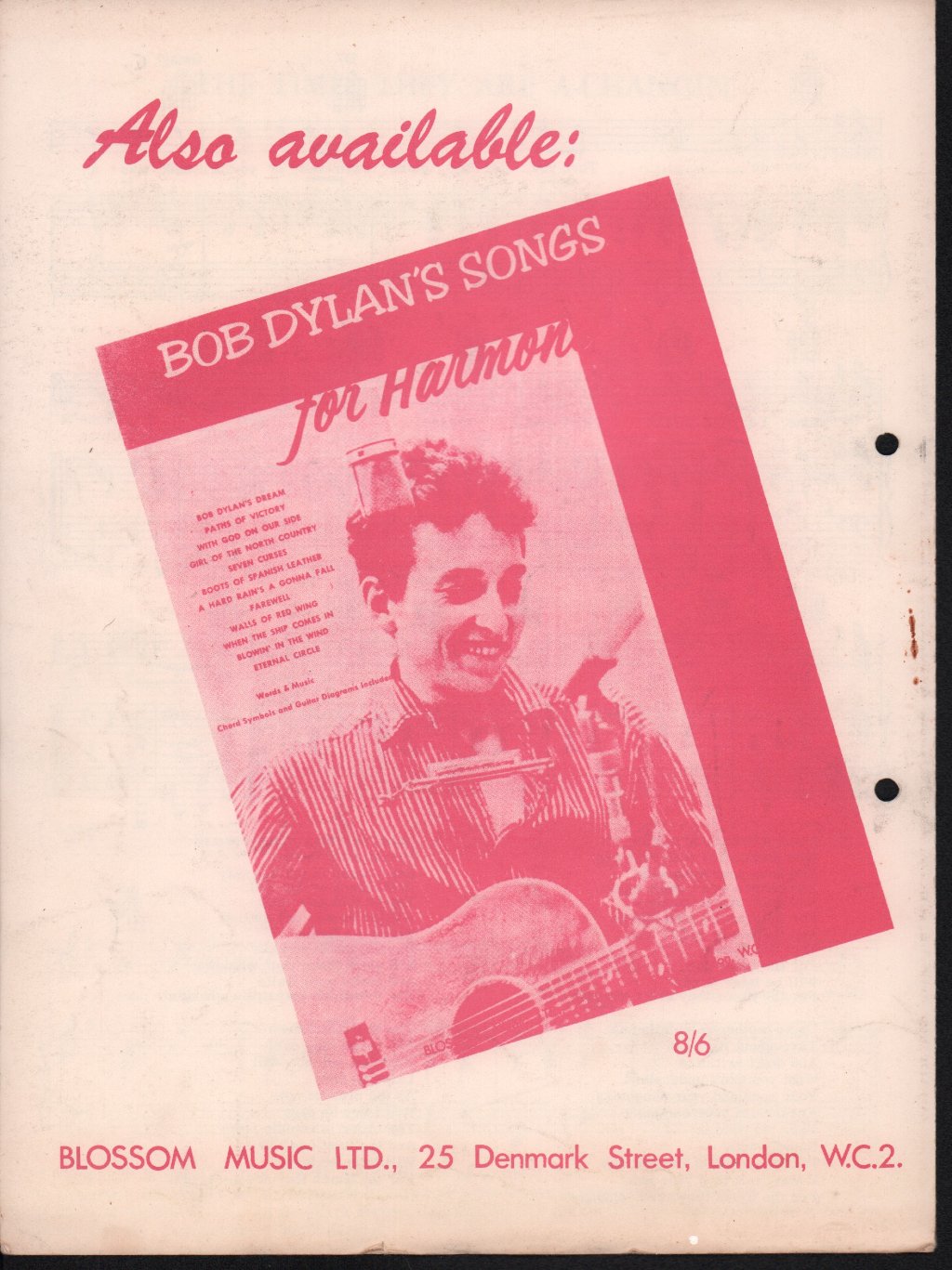 Bob Dylan - times they are a-changin' - Sheet Music