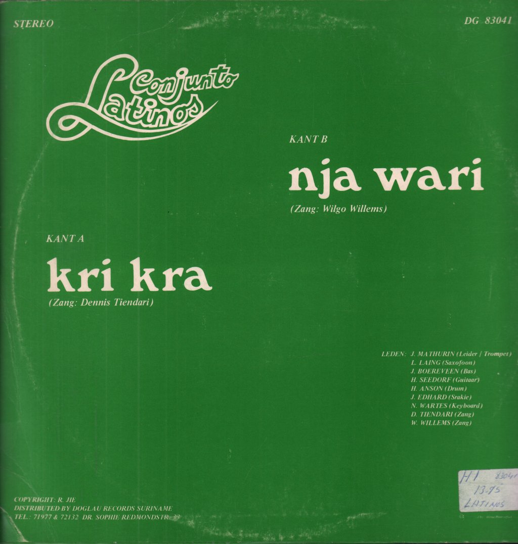 Conjunto Latinos - Kri Kra - 12 Inch