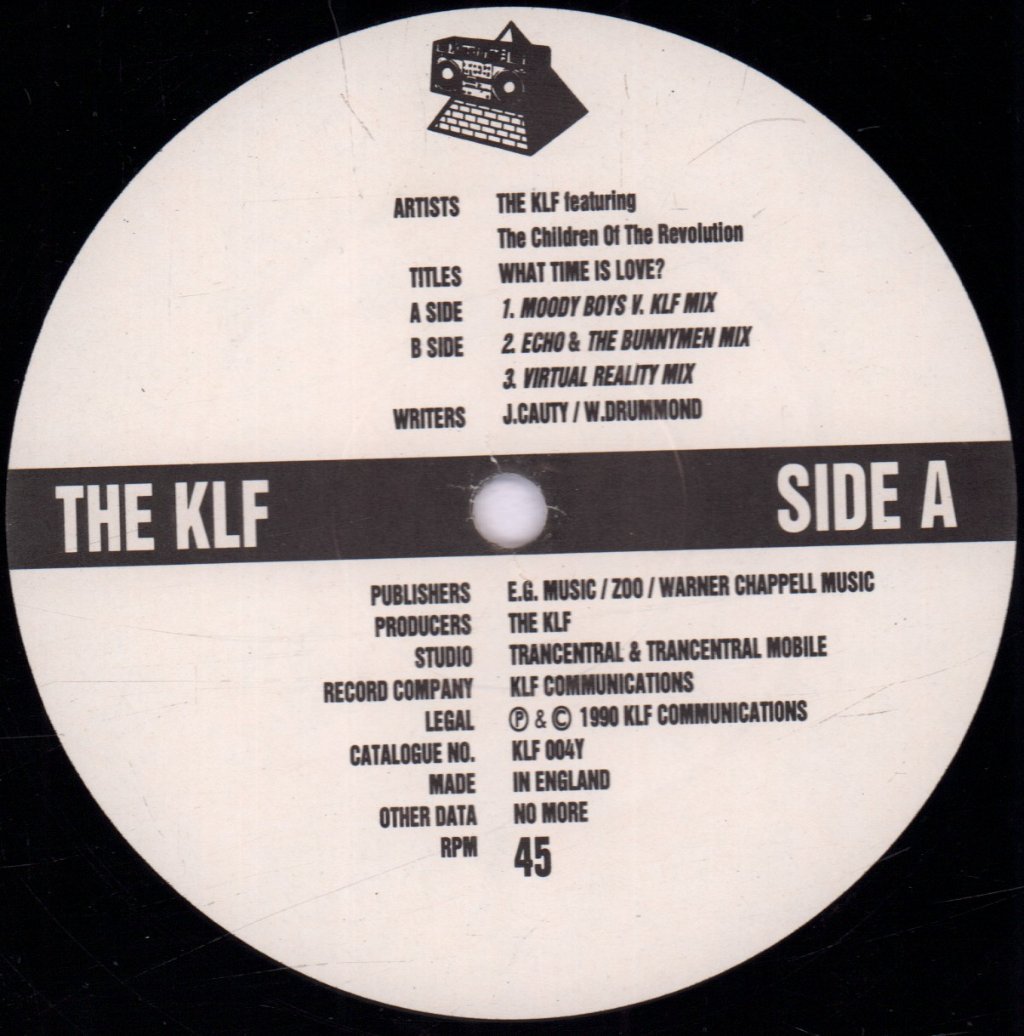 KLF - What Time Is Love - 12 Inch