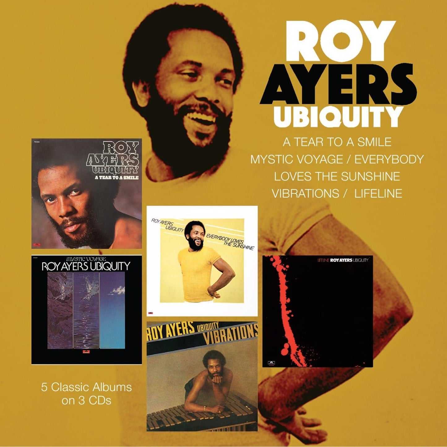 Roy Ayers - Ubiquity - Five Albums On Three Cds - Triple Cd