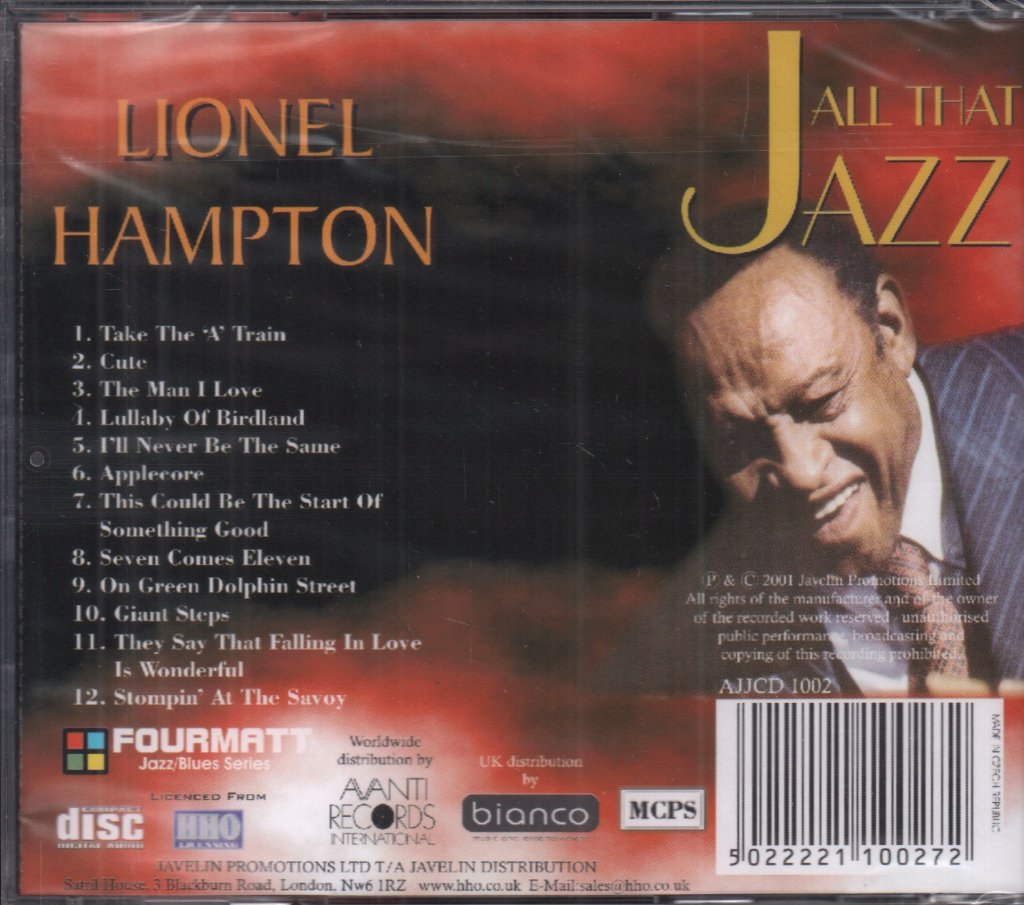 Lionel Hampton - All That Jazz - Cd