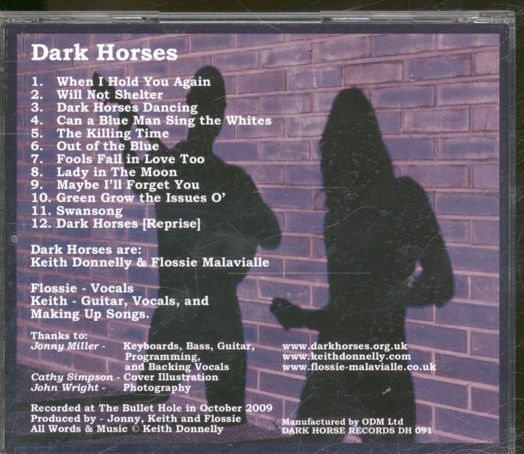 Keith Donnelly & Flossie Malavialle - Dark Horses - Cd
