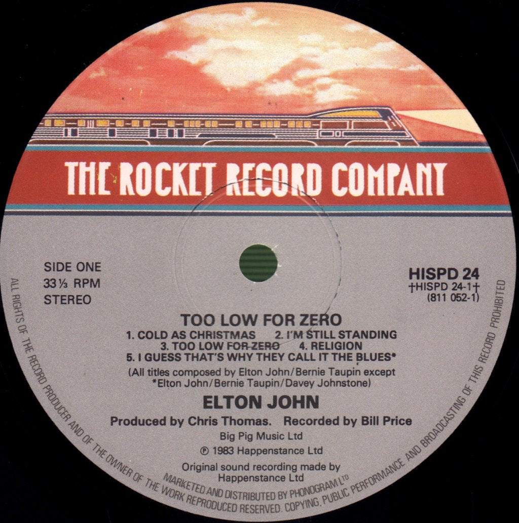 Elton John - Too Low For Zero - Lp