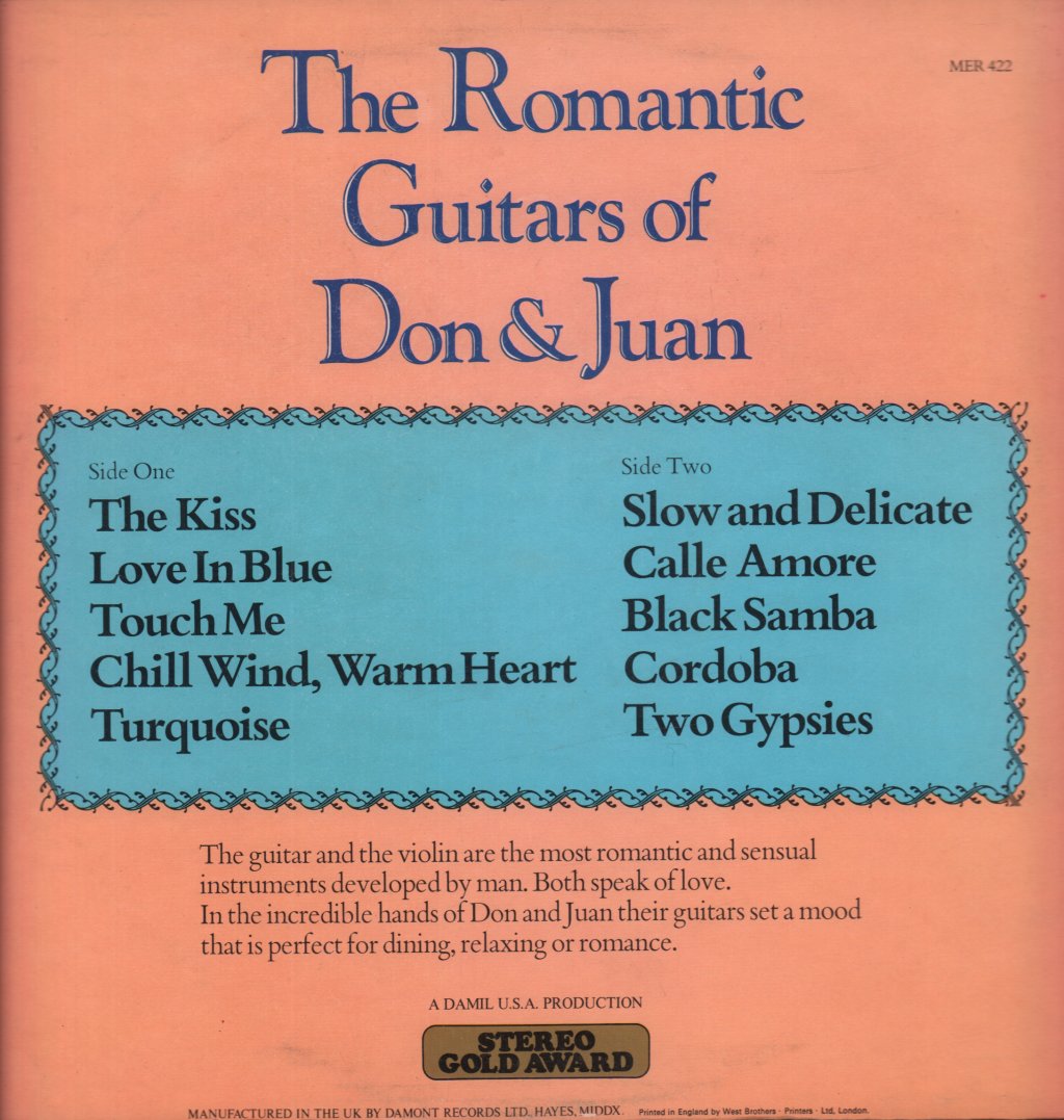 Don & Juan - Romantic Guitars Of - Lp