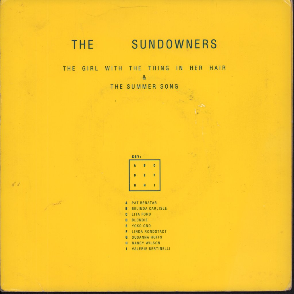 Sundowners (Indie) - Girl With The Thing In Her Hair - 7 Inch