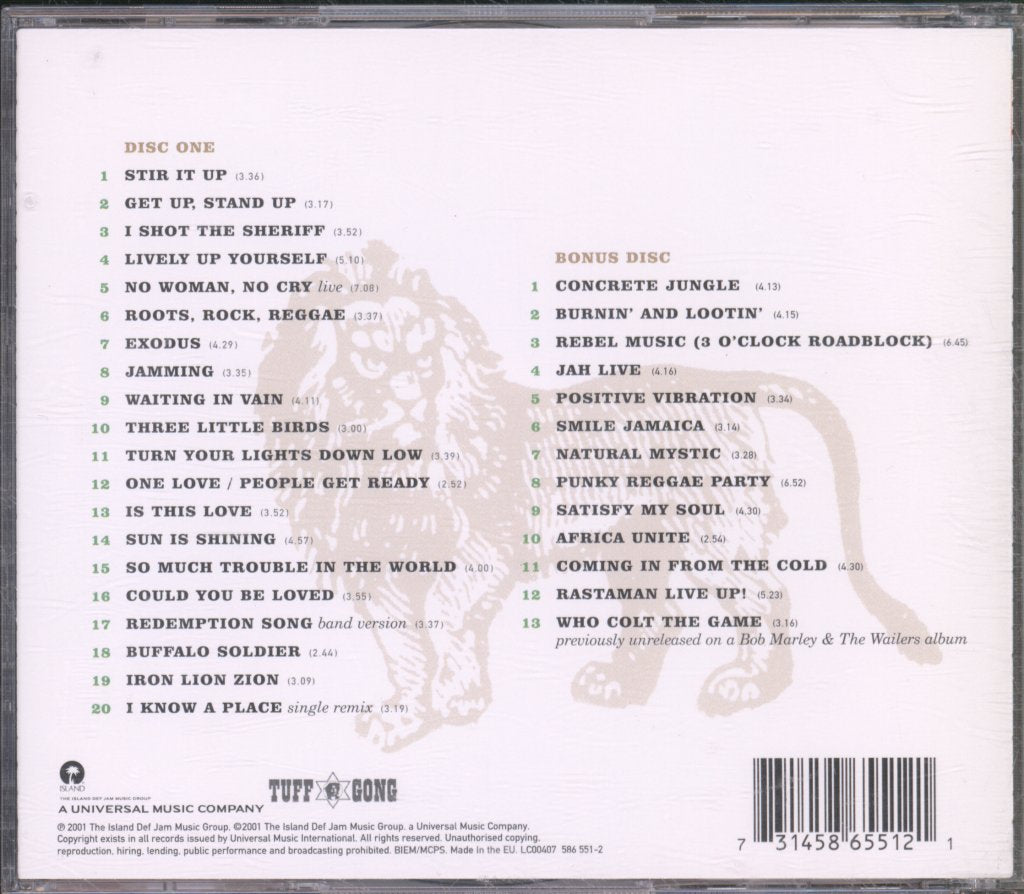 Bob Marley & The Wailers - One Love: The Very Best Of Bob Marley & The Wailers - Double Cd