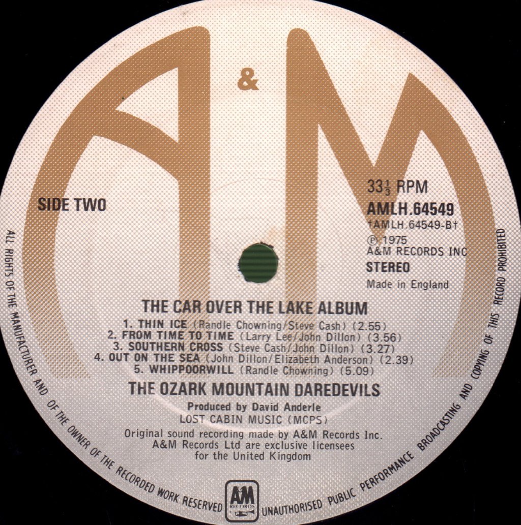 Ozark Mountain Daredevils - Car Over The Lake Album - Lp
