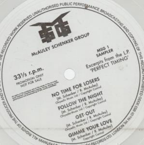 Mcauley Schenker Group - Perfect Timing Sampler - 7 Inch