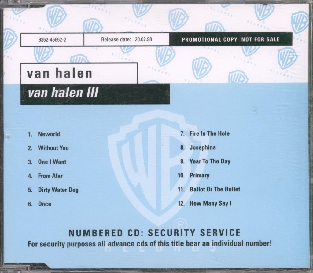 Van Halen - Van Halen III - Cd
