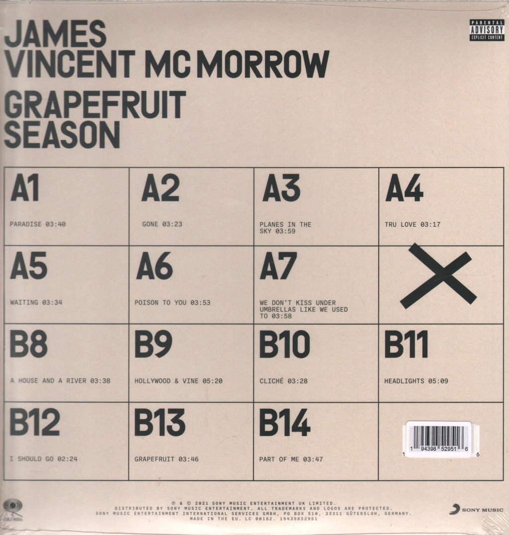 James Vincent Mcmorrow - Grapefruit Season - Lp