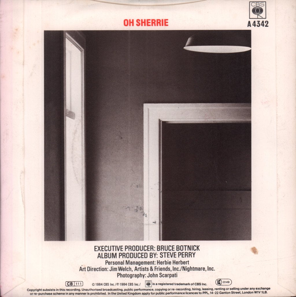 Steve Perry (Journey) - Oh Sherrie - 7 Inch