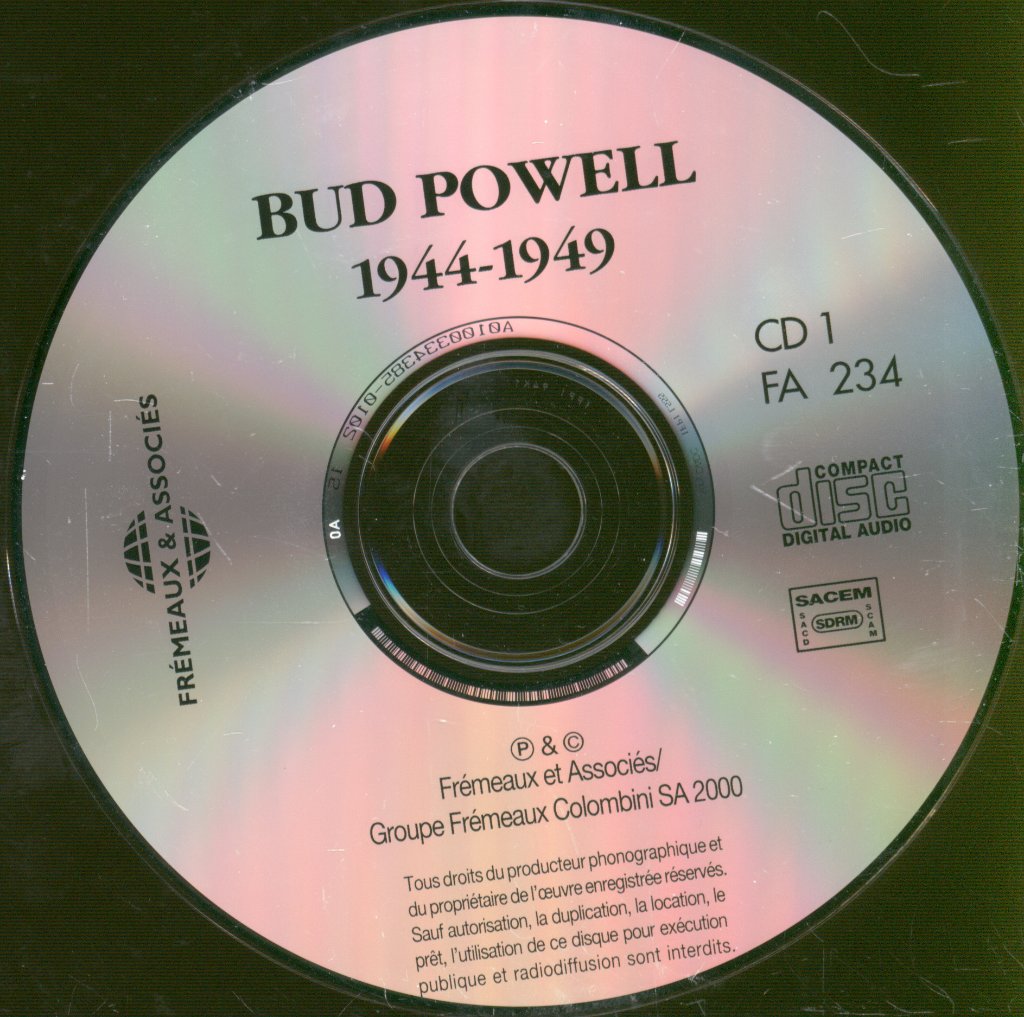 Budd Powell - Quintessence New York 1944-1949 - Double Cd