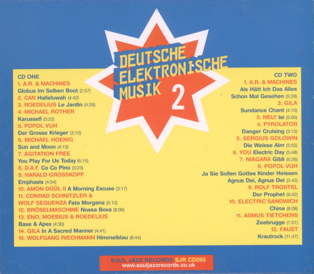 Various Artists - Deutsche Elektronische Musik 2 (Experimental German Rock And Electronic Musik 1971-83) - Double Cd