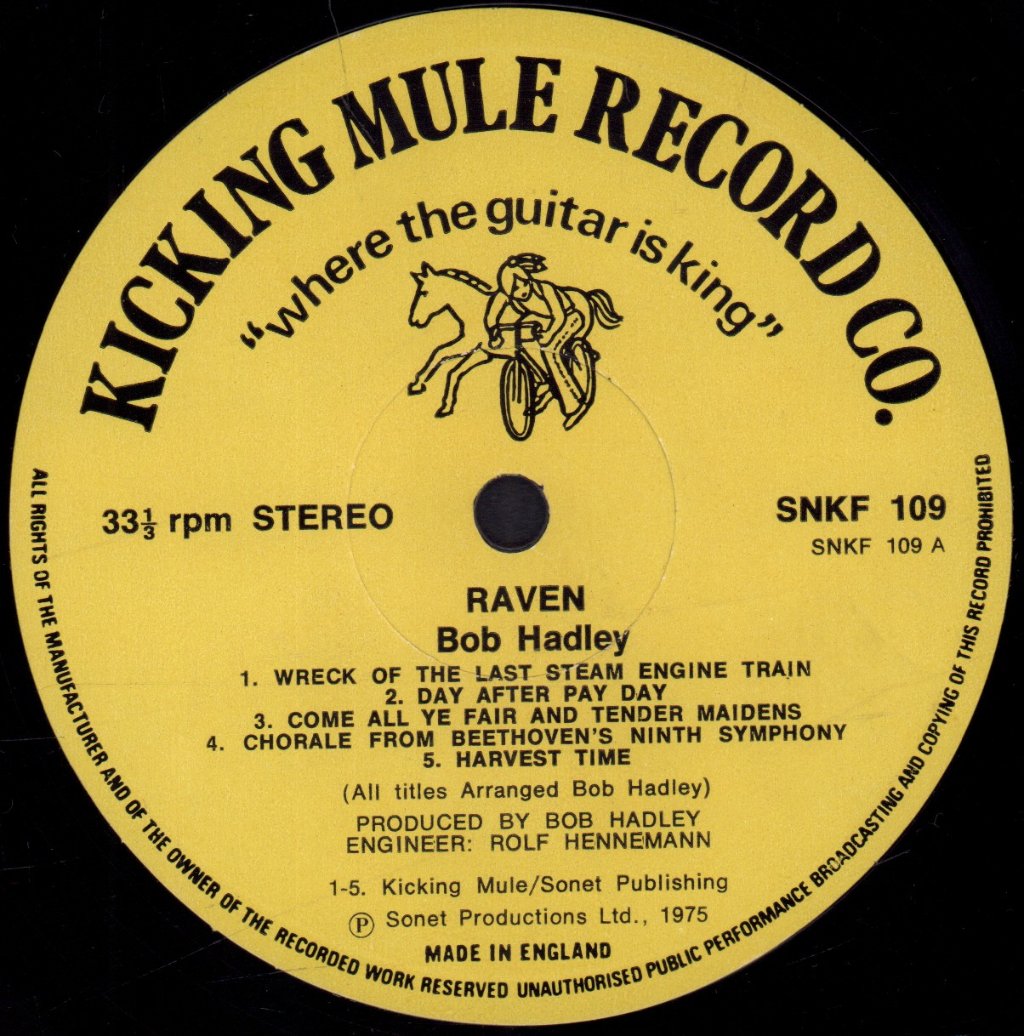 Bob Hadley - Raven - Lp