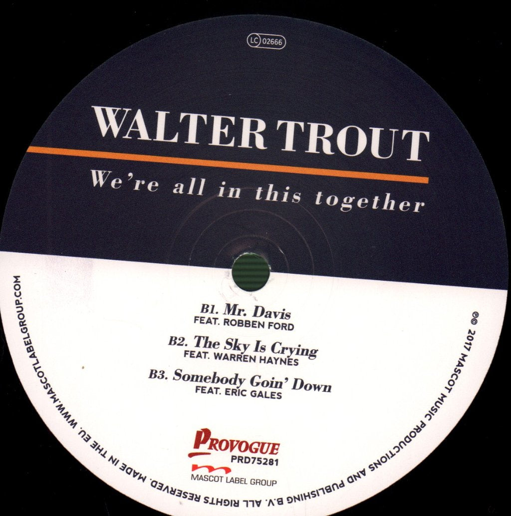 Walter Trout - We're All In This Together - Double Lp