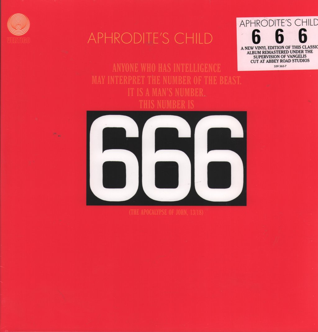 Aphrodite's Child - 666 (The Apocalypse of John, 13/18) - Double Lp