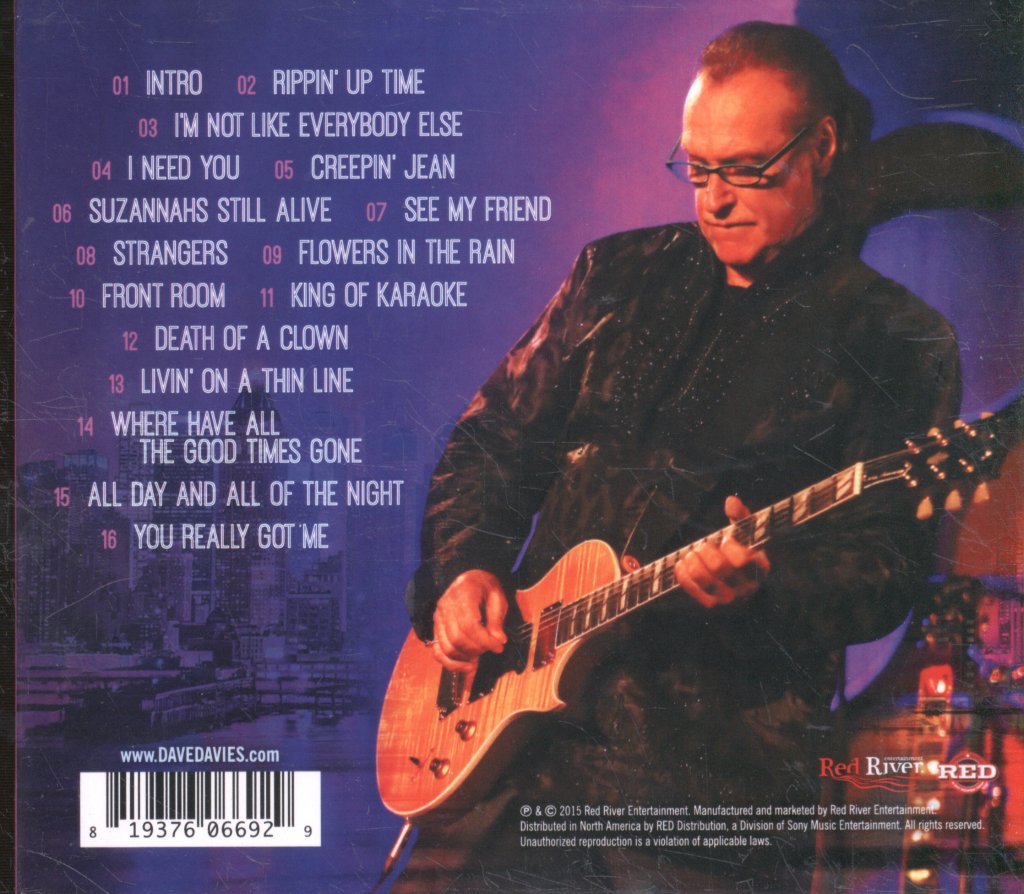 Dave Davies - Rippin' Up NYC - Live At City Winery NYC - Cd