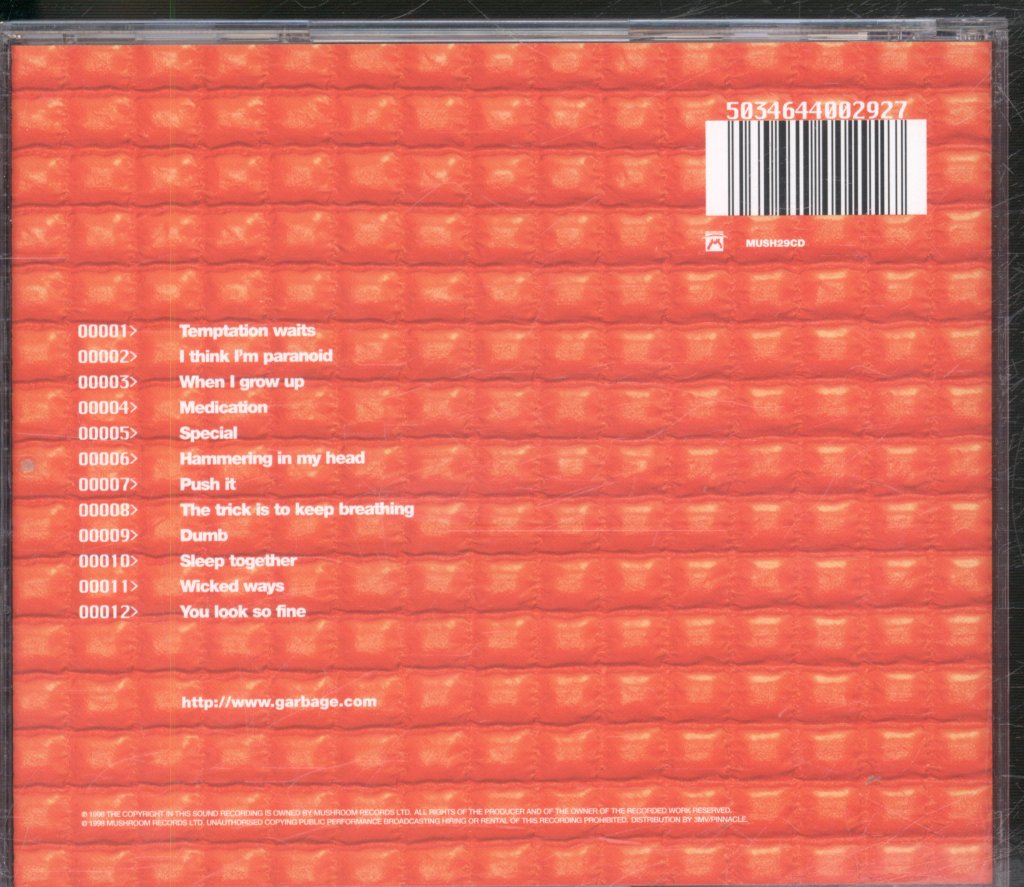 Garbage - Version 2.0 - Cd