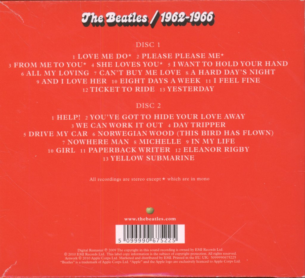 Beatles - 1962-1966 - Double Cd