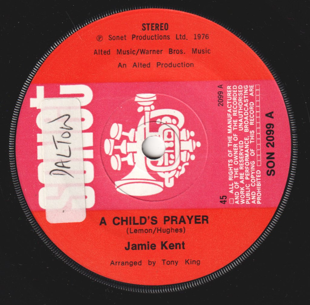 Jamie Kent - A Child's Prayer - 7 Inch