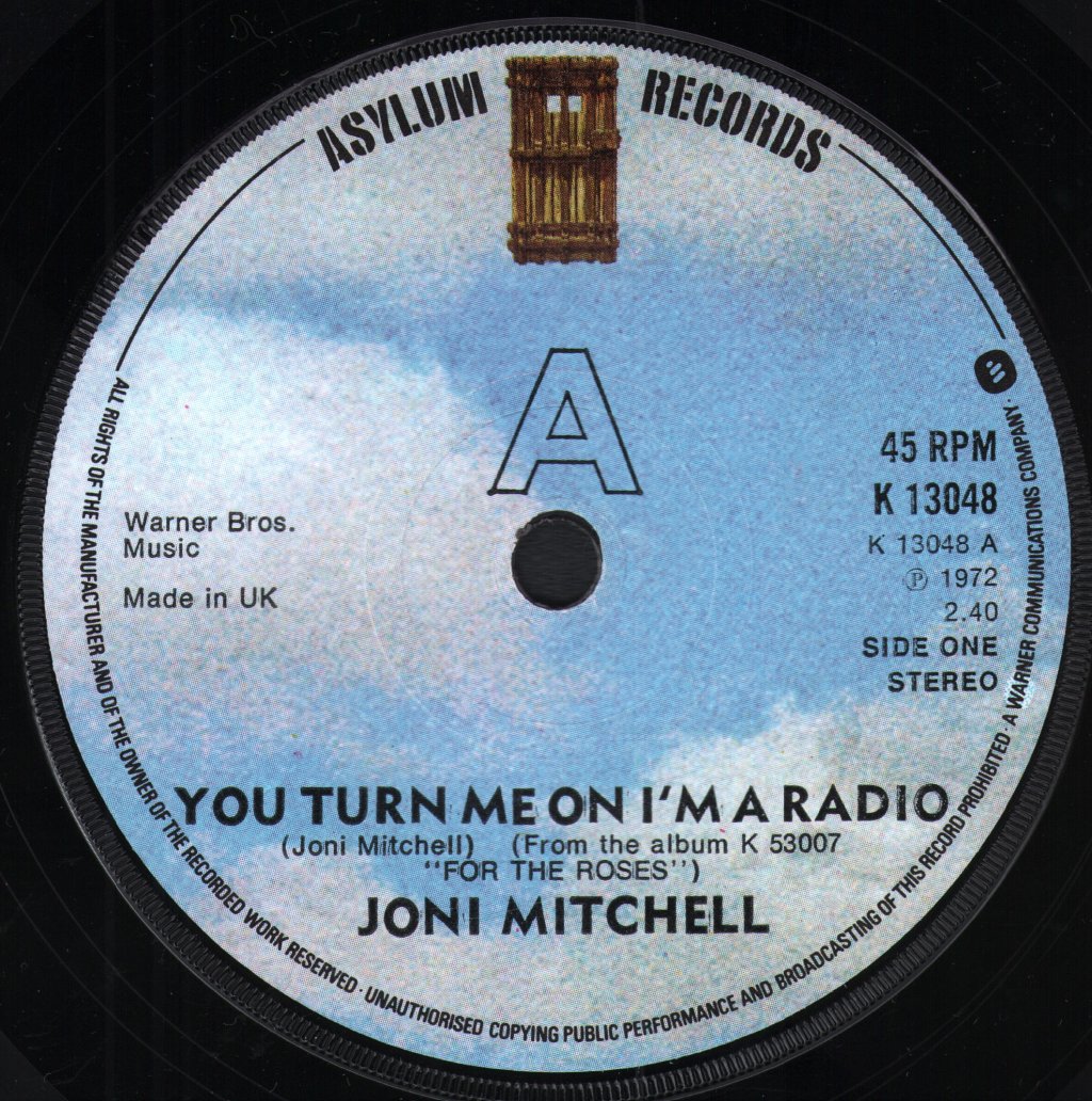 Joni Mitchell - You Turn Me On I'm A Radio - 7 Inch