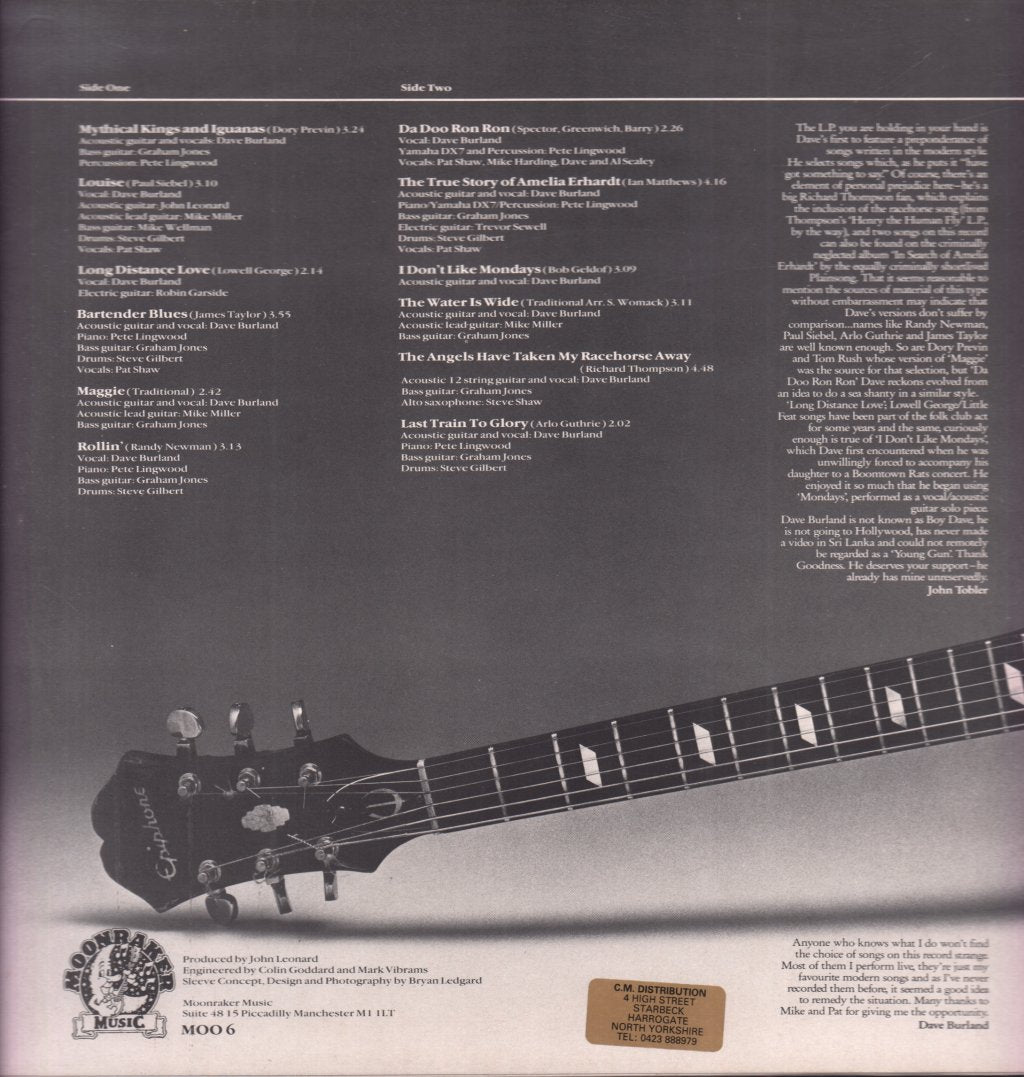 Dave Burland - Rollin' - Lp