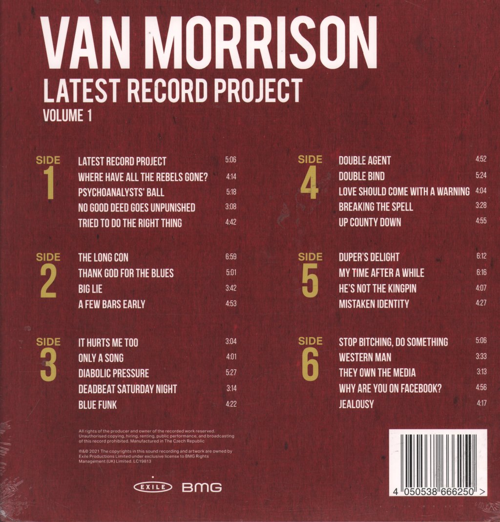 Van Morrison - Latest Record Project Volume I - Lp Set