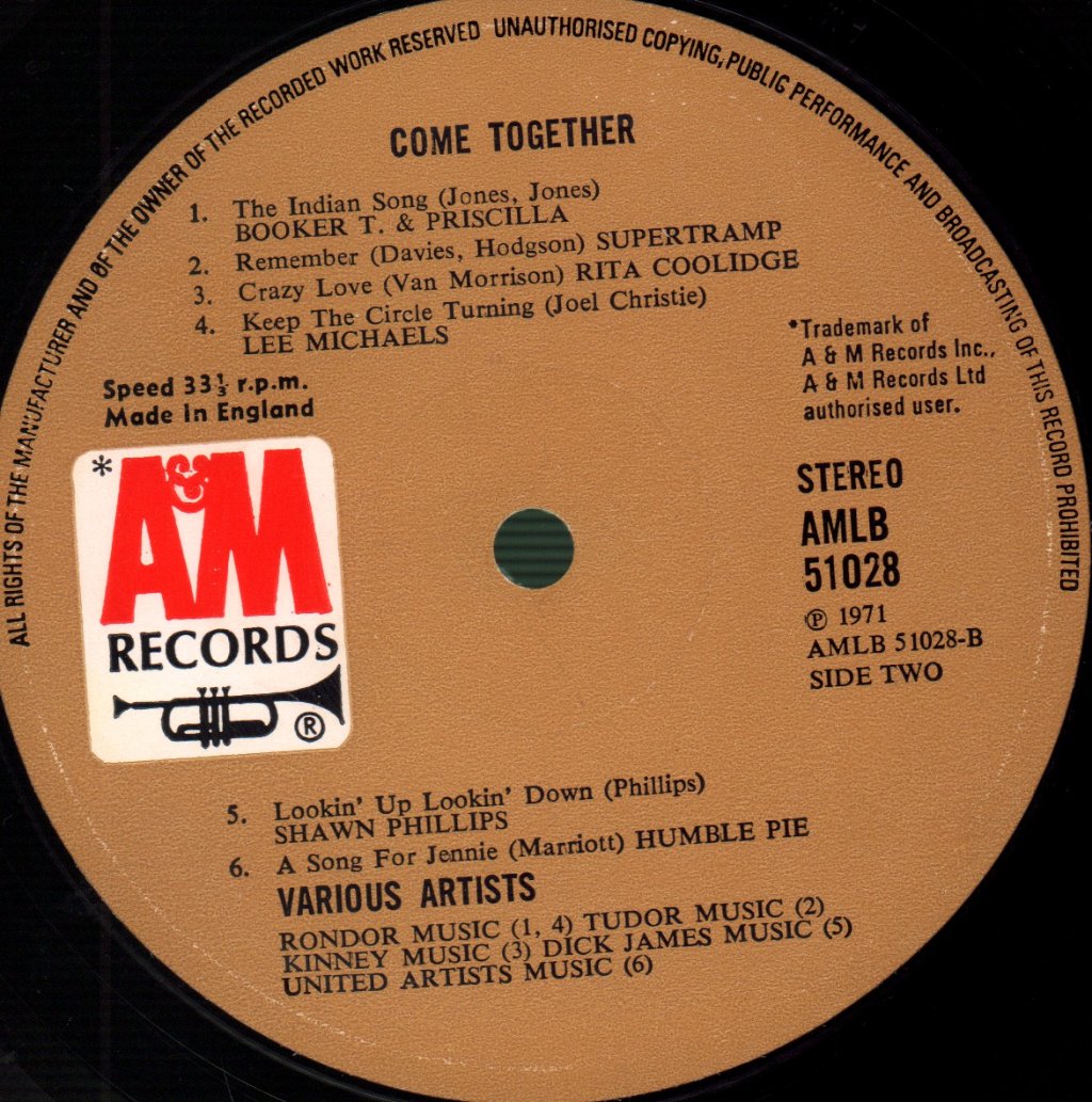 Various Artists - Come Together - Lp