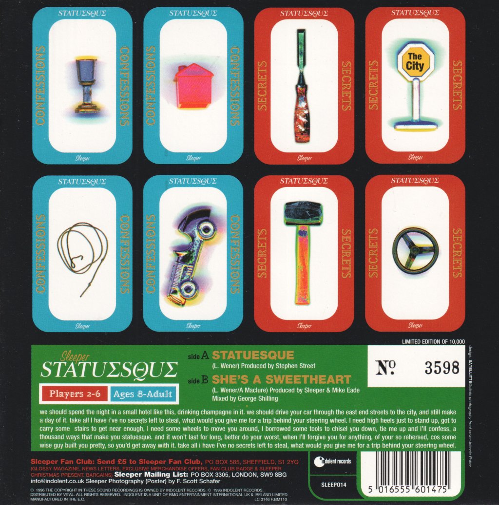 Sleeper (Indie Band) - Statuesque - 7 Inch