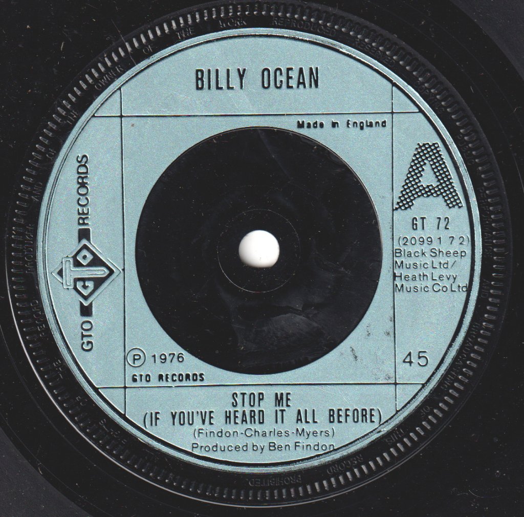 Billy Ocean - Stop Me - 7 Inch