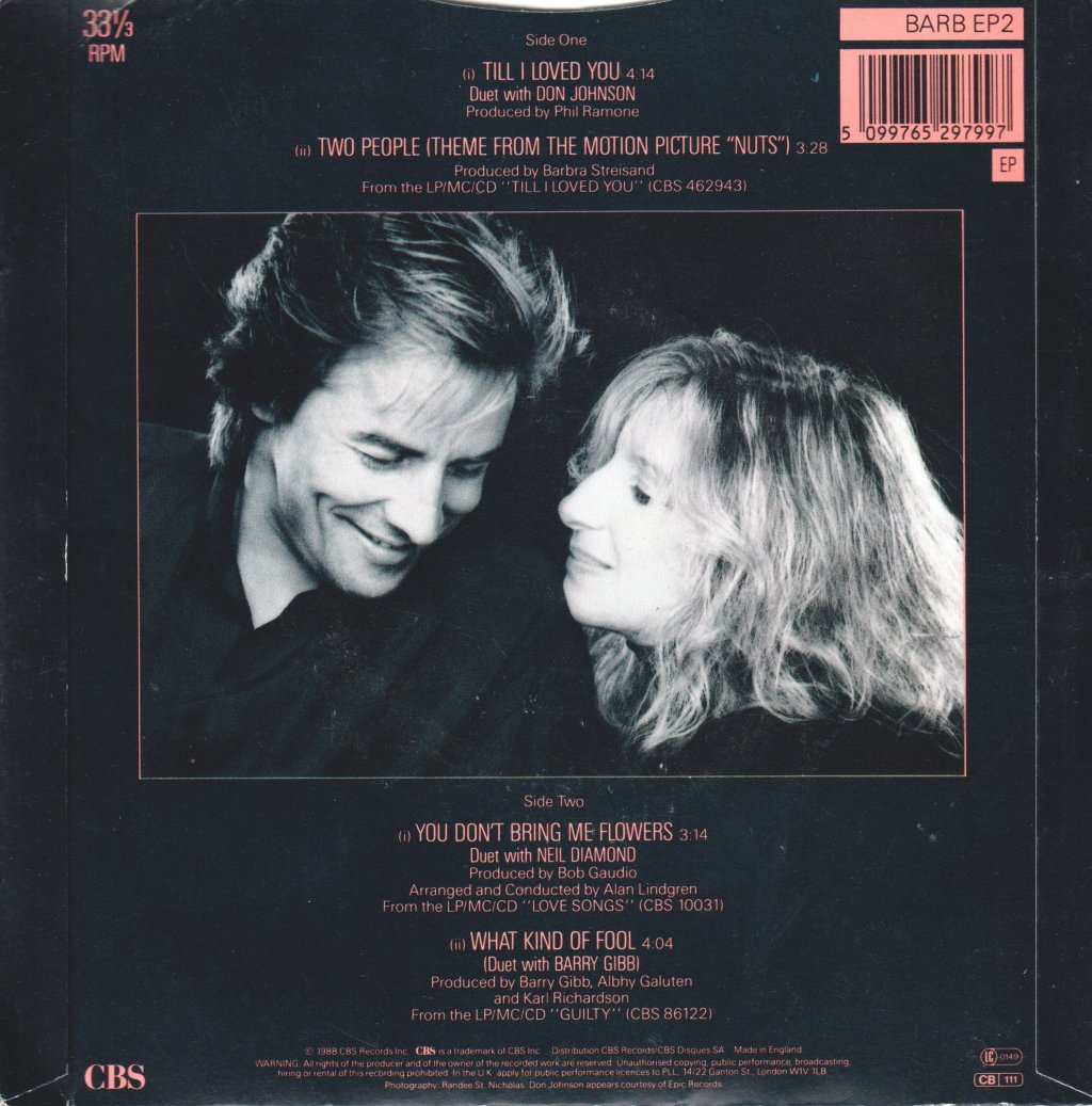 Barbra Streisand And Don Johnson - Till I Loved You - 7 Inch