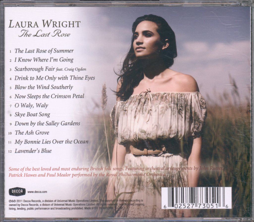 Laura Wright - Last Rose - Cd