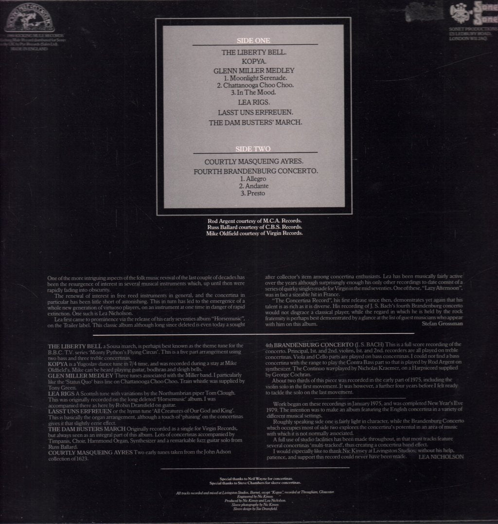 Lea Nicholson - Concertina Record - Lp