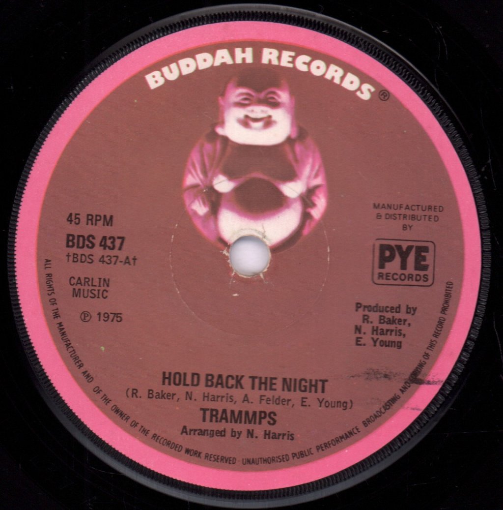 Trammps - Hold Back The Night - 7 Inch